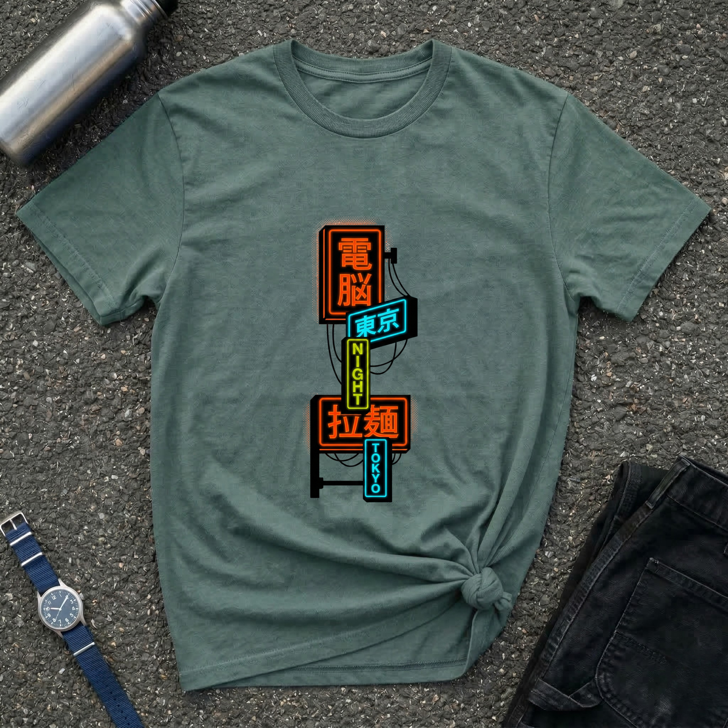 Neon Tokyo Signs T-Shirt