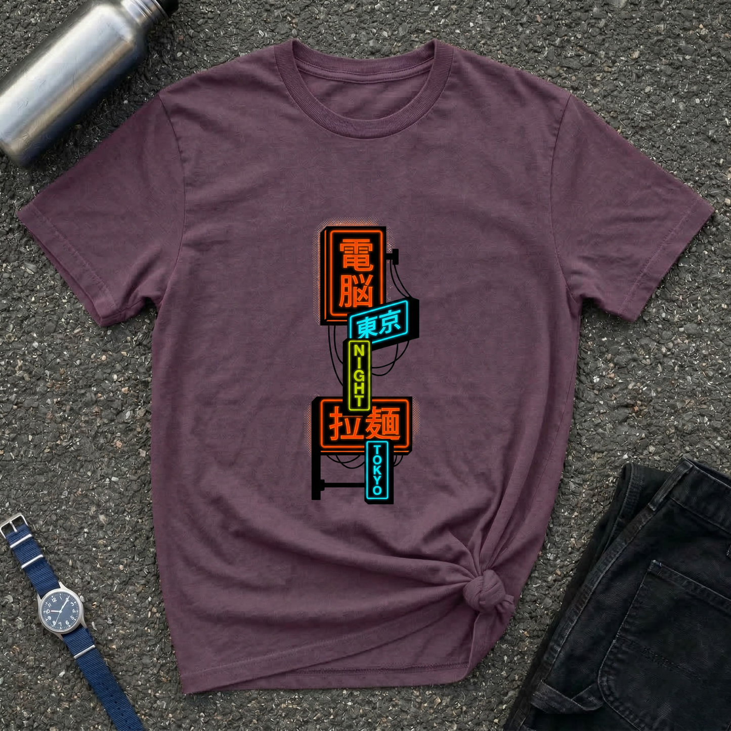 Neon Tokyo Signs T-Shirt