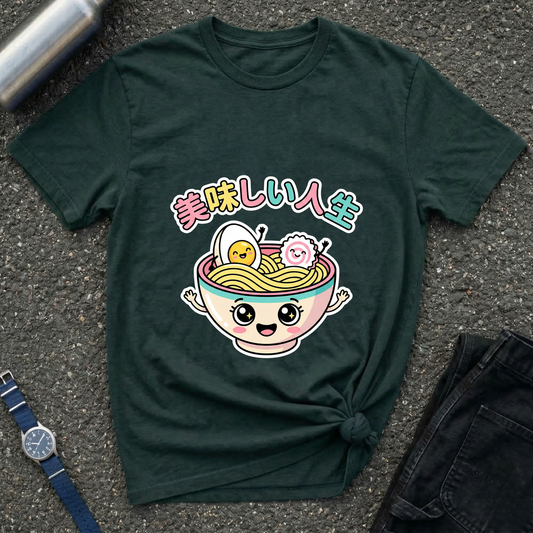 Kawaii Ramen Bowl T-Shirt — Cute Japanese Noodle Tee