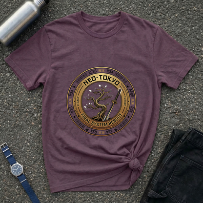 Neo-Tokyo Samurai Tee — Vintage Bonsai Sword Graphic
