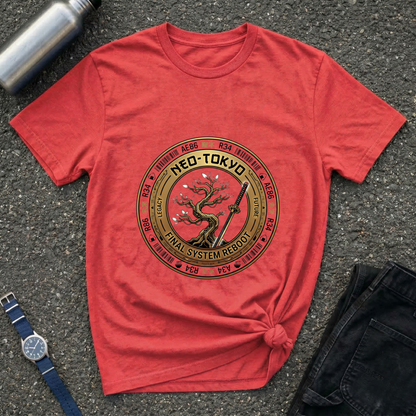 Neo-Tokyo Samurai Tee — Vintage Bonsai Sword Graphic