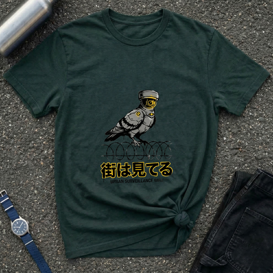 Pigeon Watch T-Shirt Graphic Tee