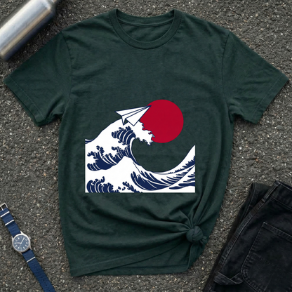 Wave & Paper Plane T-Shirt