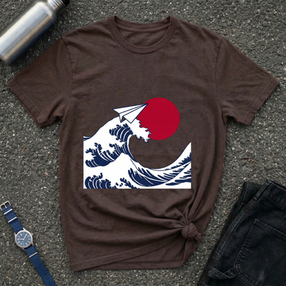 Wave & Paper Plane T-Shirt