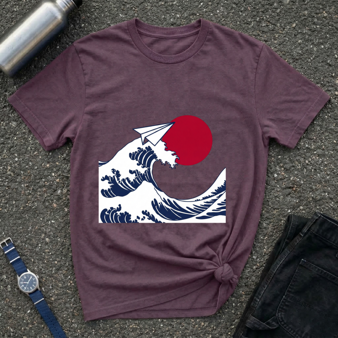 Wave & Paper Plane T-Shirt