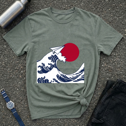 Wave & Paper Plane T-Shirt