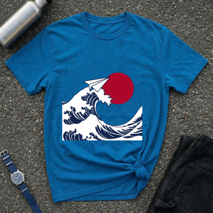 Wave & Paper Plane T-Shirt