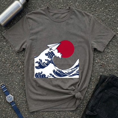 Wave & Paper Plane T-Shirt
