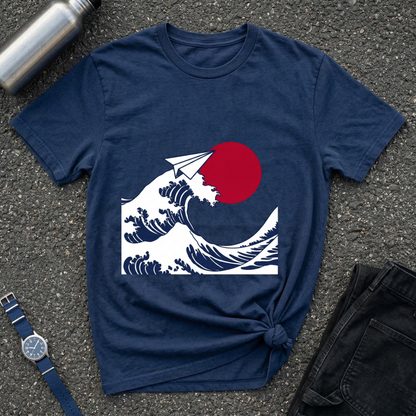 Wave & Paper Plane T-Shirt