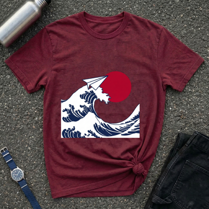 Wave & Paper Plane T-Shirt