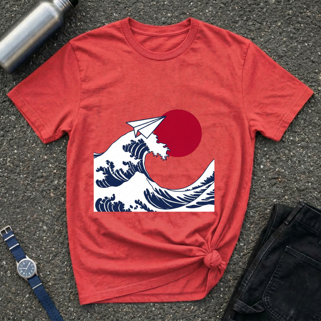 Wave & Paper Plane T-Shirt