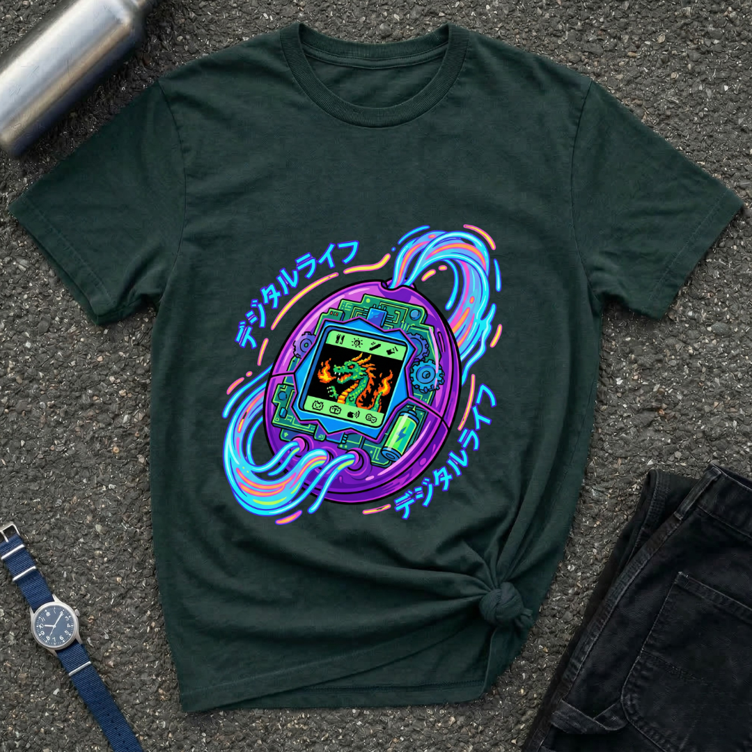 Retro Virtual Pet Tamagotchi Graphic Tee
