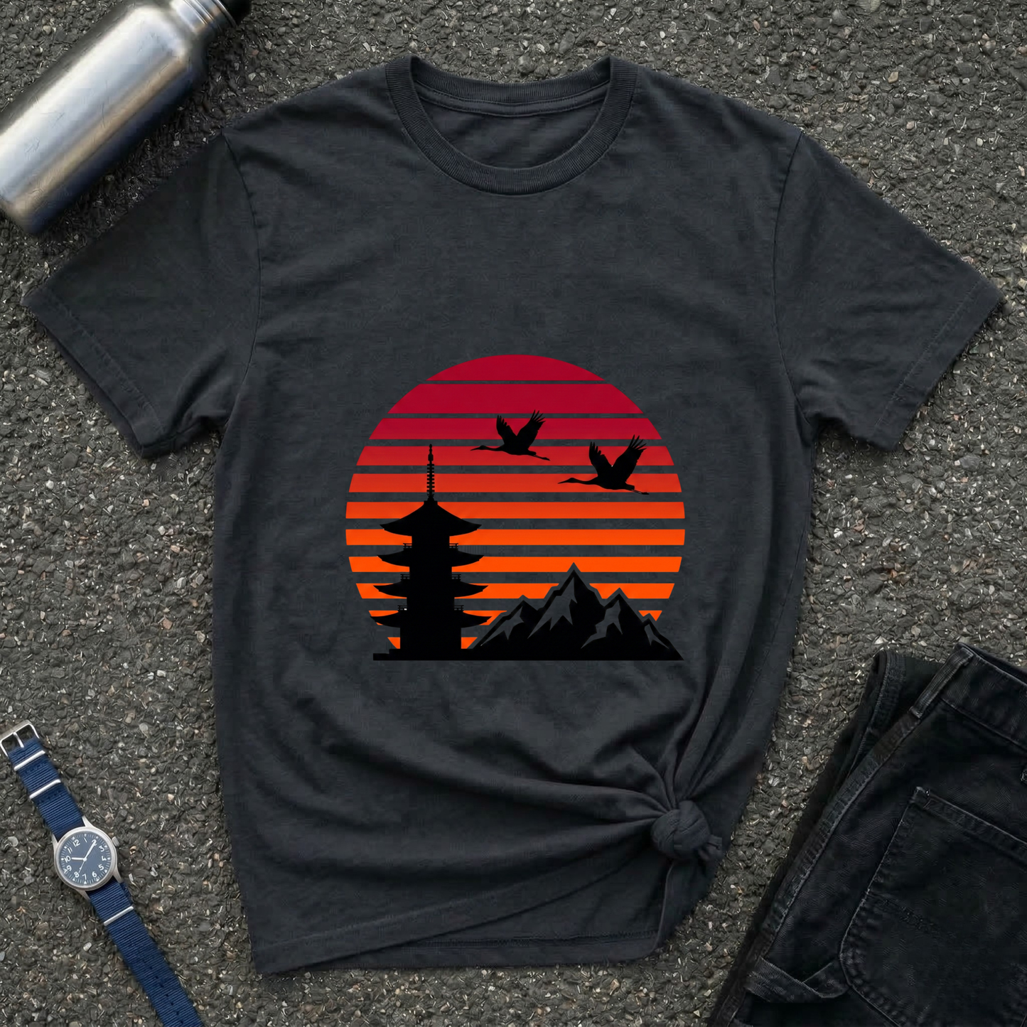 Sunset Pagoda Tee