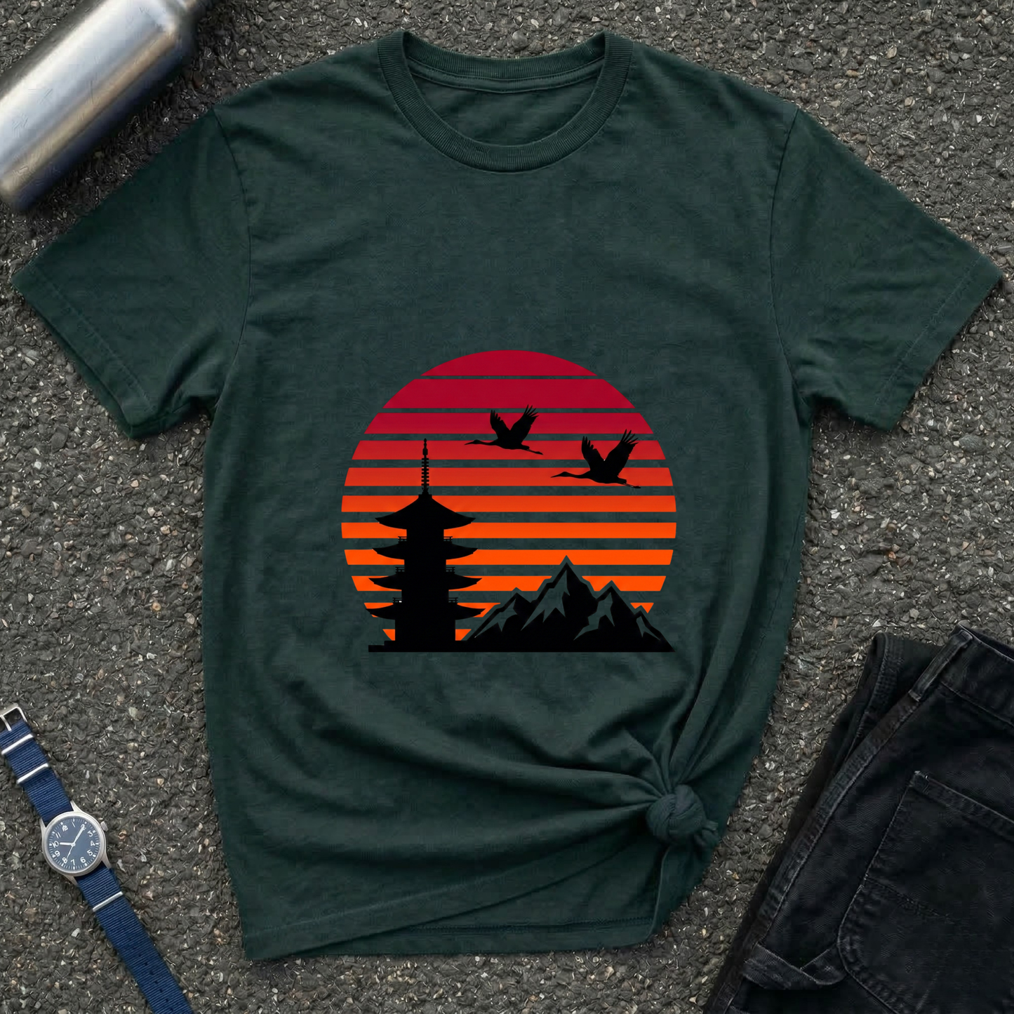 Sunset Pagoda Tee