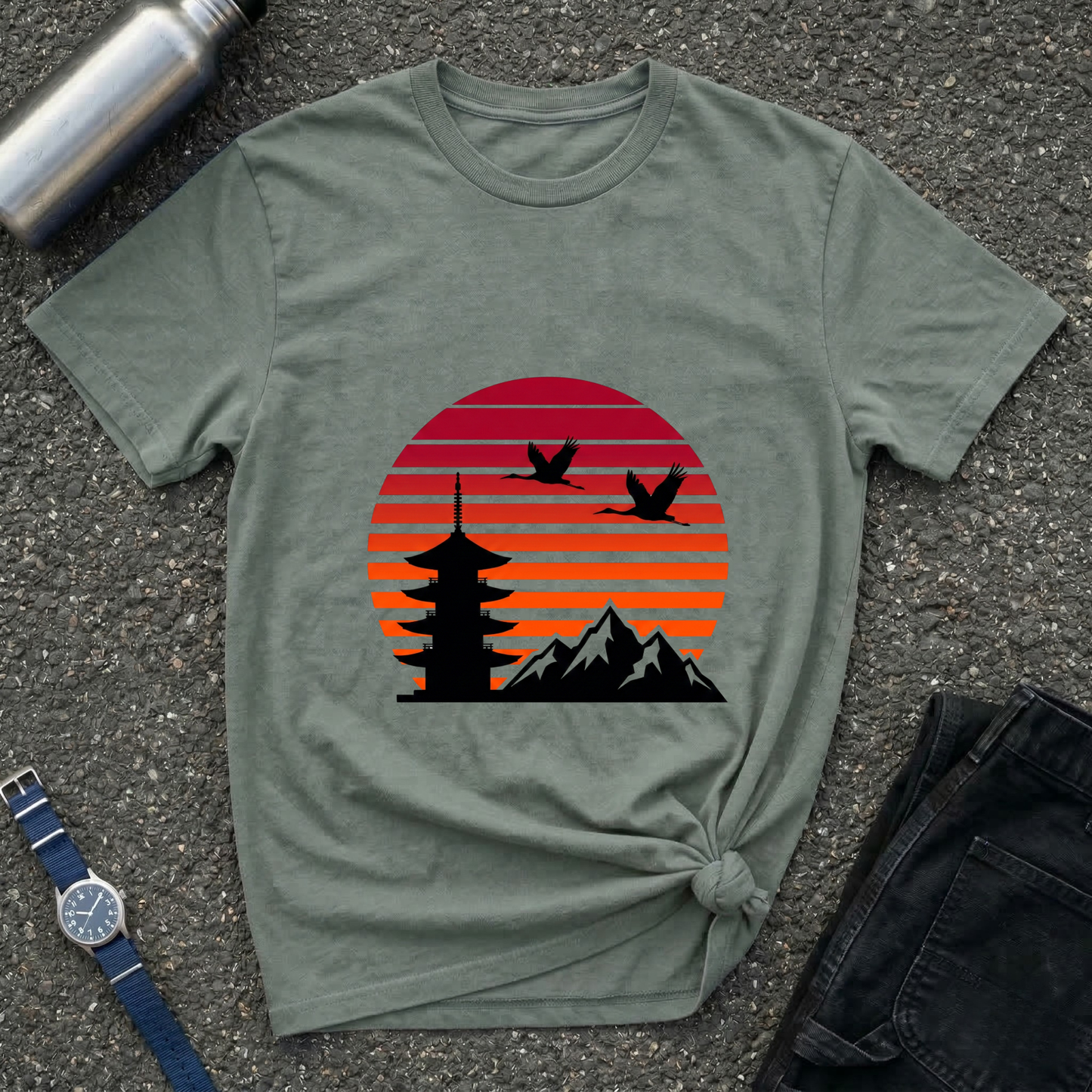 Sunset Pagoda Tee