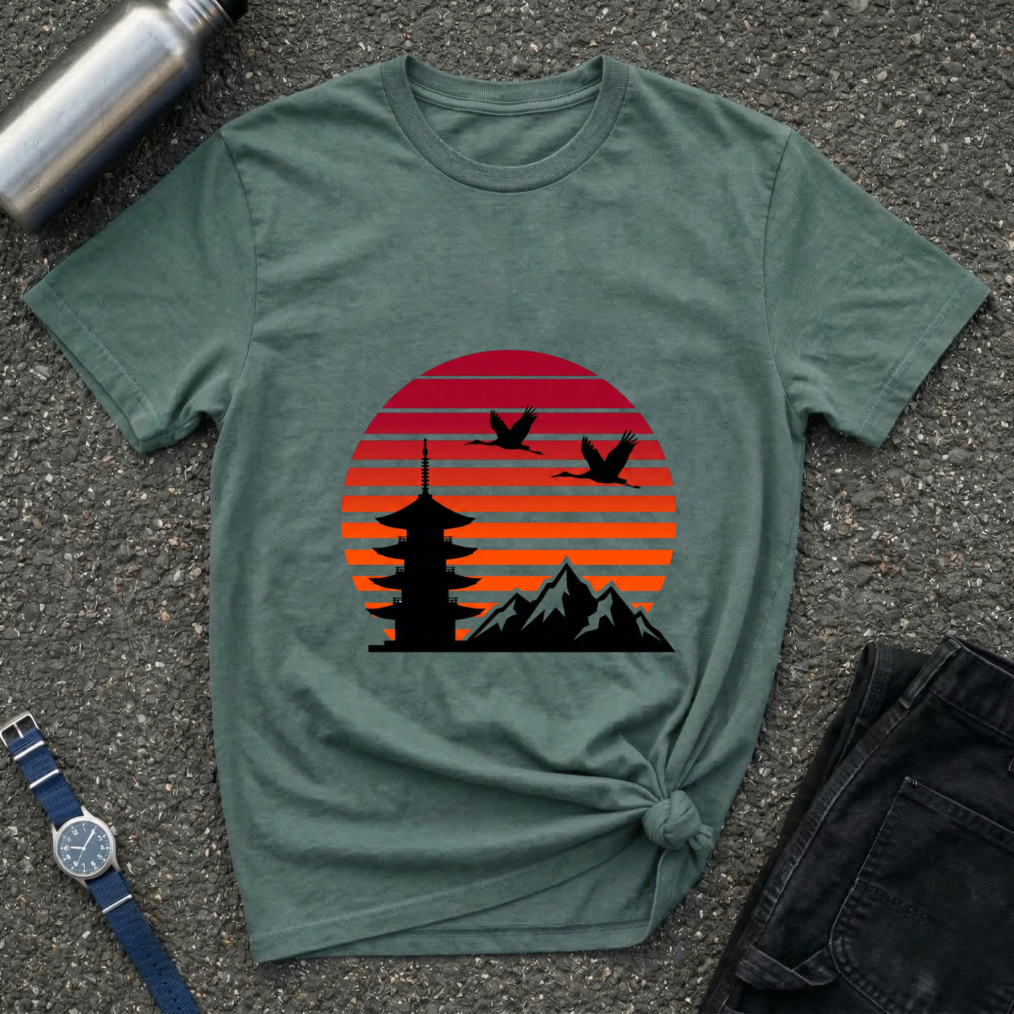 Sunset Pagoda Tee