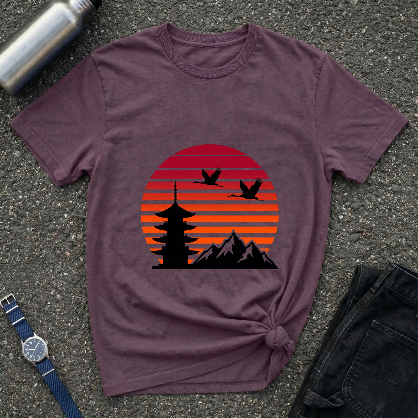 Sunset Pagoda Tee