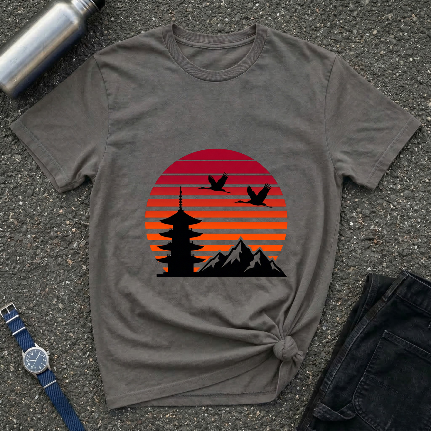 Sunset Pagoda Tee