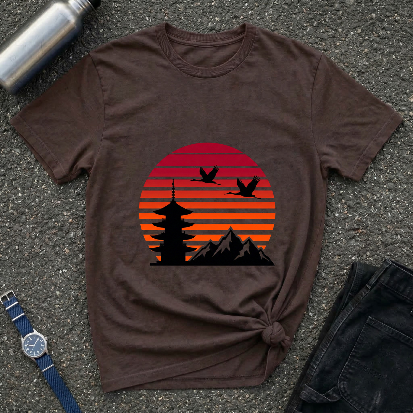 Sunset Pagoda Tee