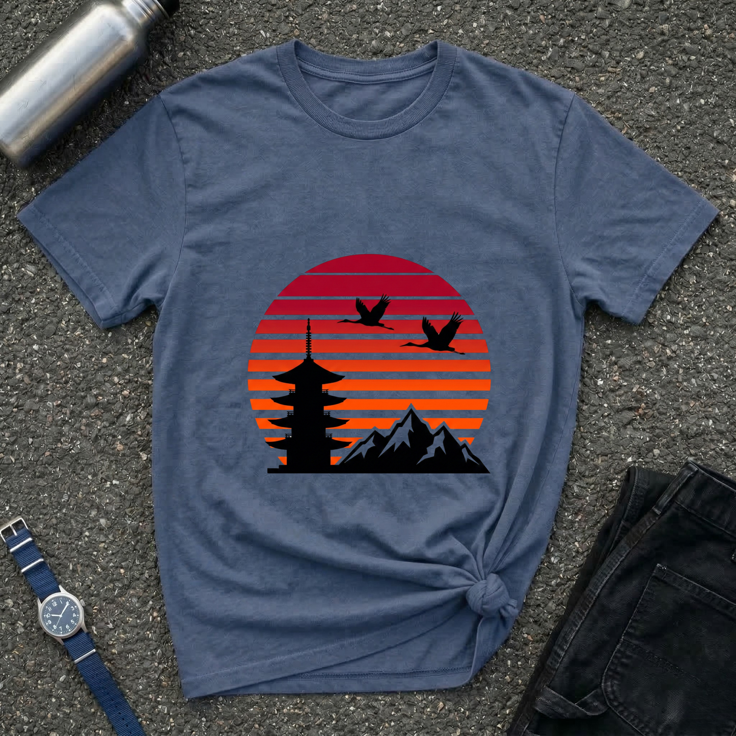 Sunset Pagoda Tee