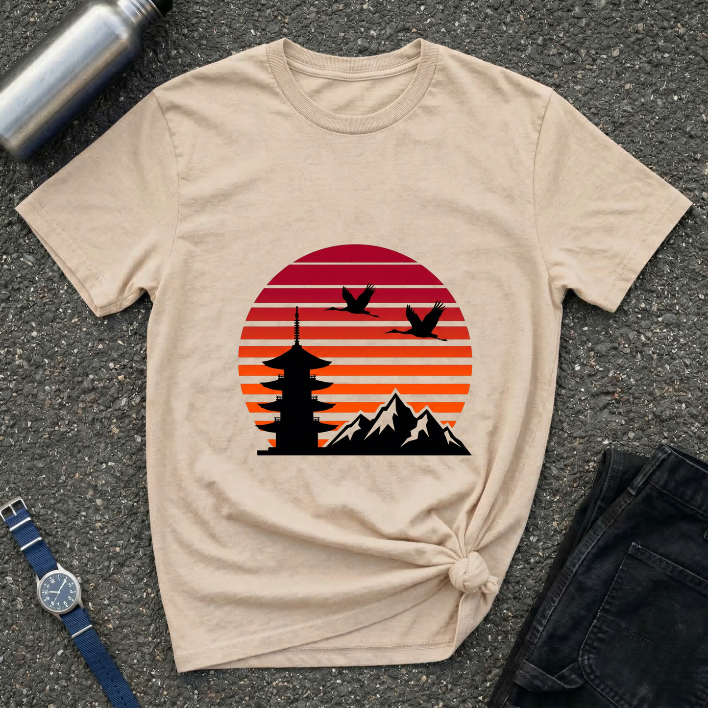 Sunset Pagoda Tee