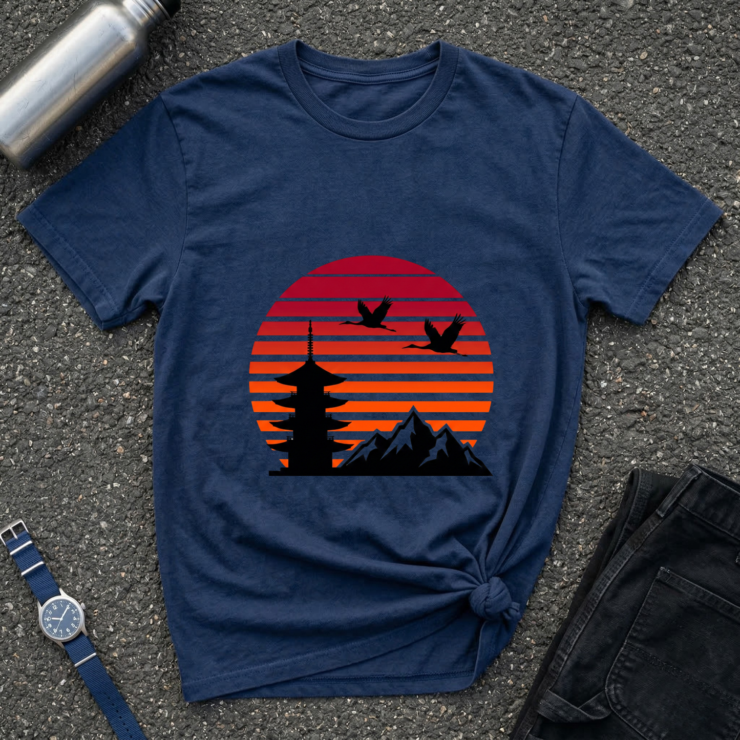 Sunset Pagoda Tee
