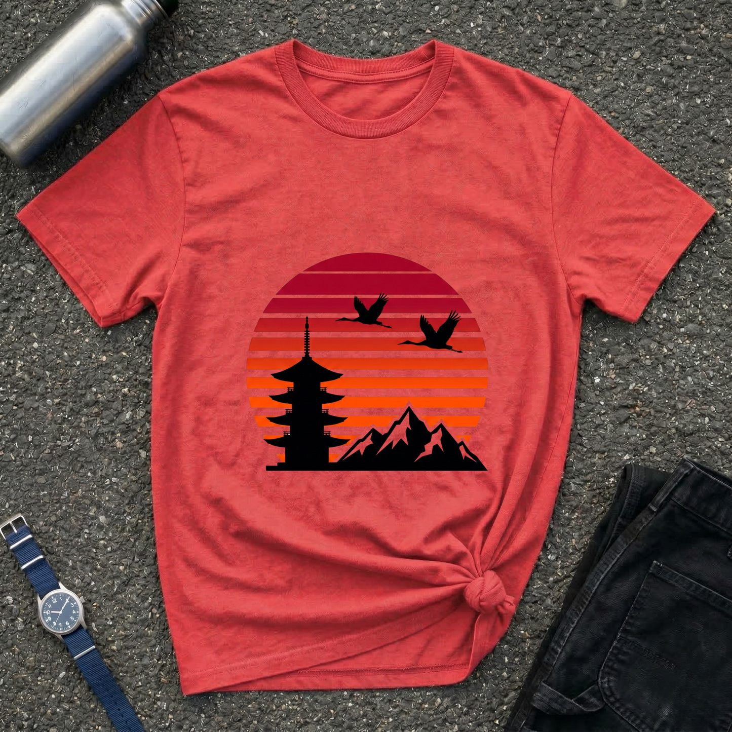 Sunset Pagoda Tee