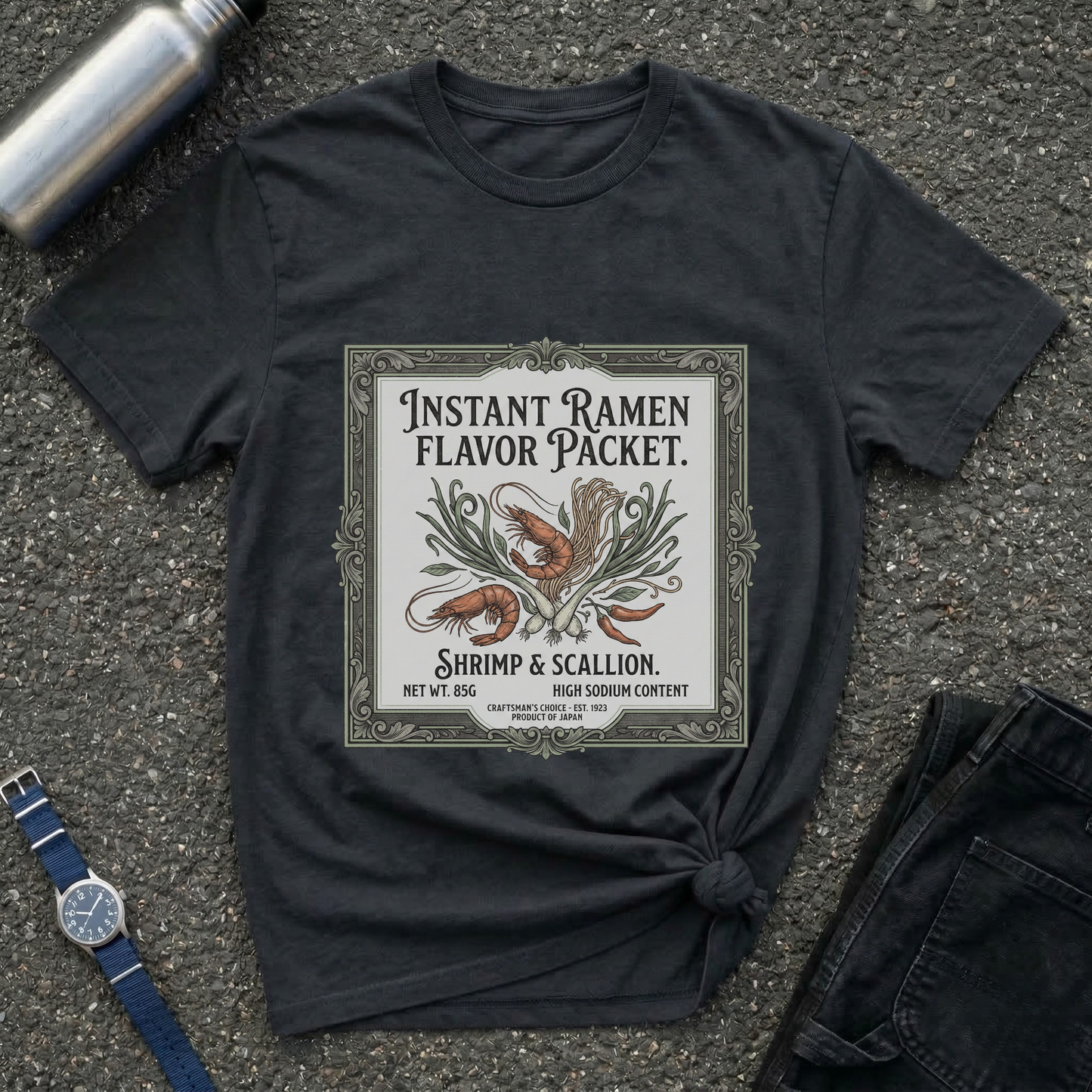Instant Ramen Flavor Packet Shrimp & Scallion T-Shirt