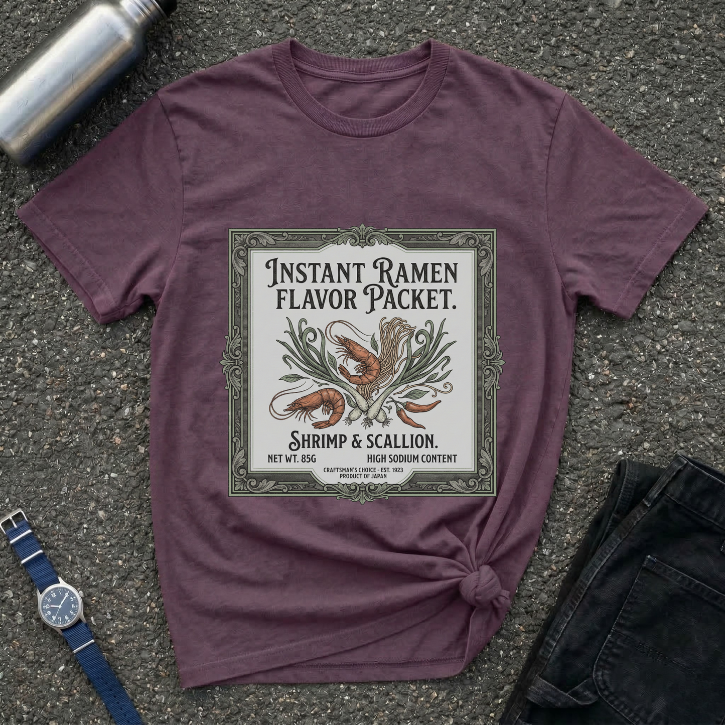 Instant Ramen Flavor Packet Shrimp & Scallion T-Shirt