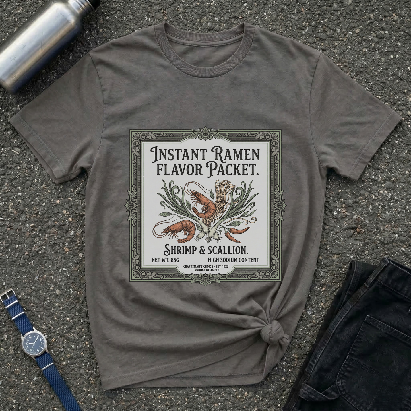 Instant Ramen Flavor Packet Shrimp & Scallion T-Shirt