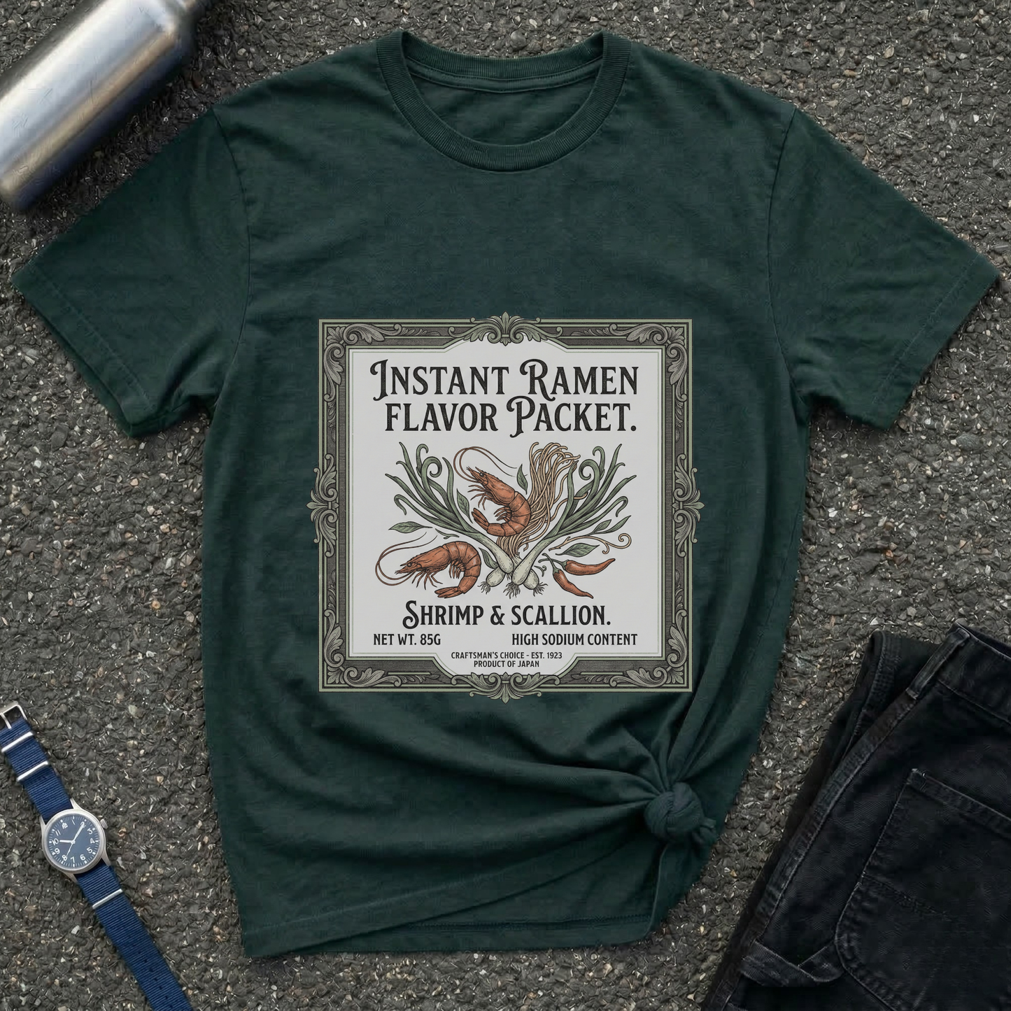 Instant Ramen Flavor Packet Shrimp & Scallion T-Shirt