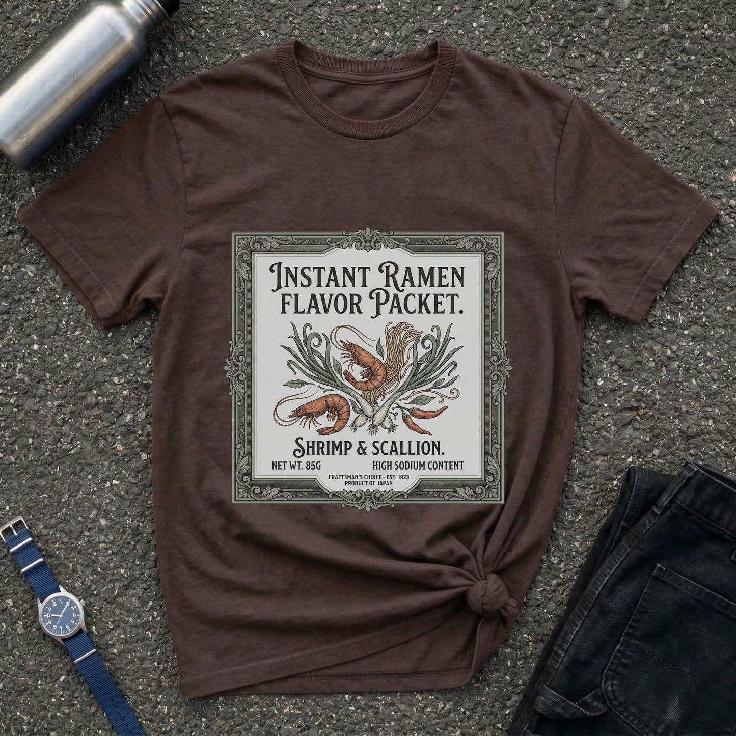 Instant Ramen Flavor Packet Shrimp & Scallion T-Shirt