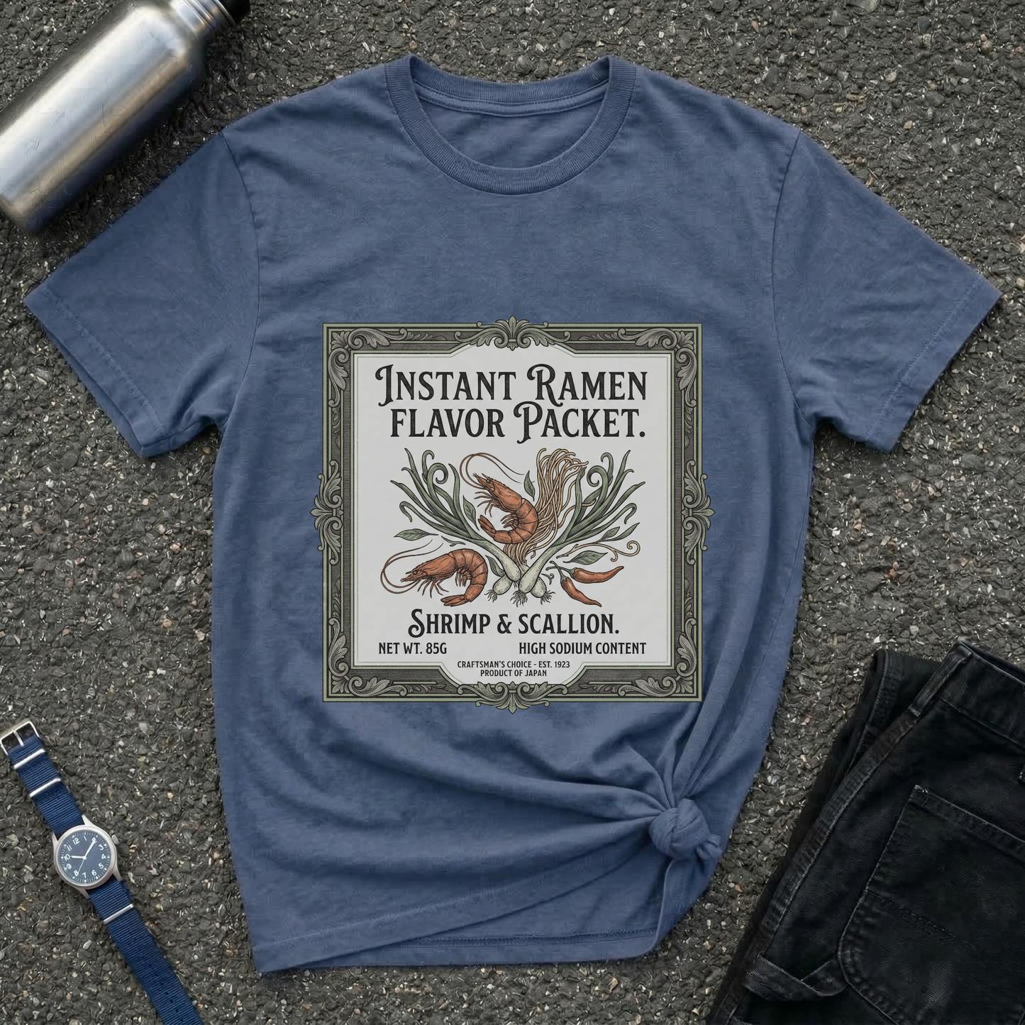 Instant Ramen Flavor Packet Shrimp & Scallion T-Shirt