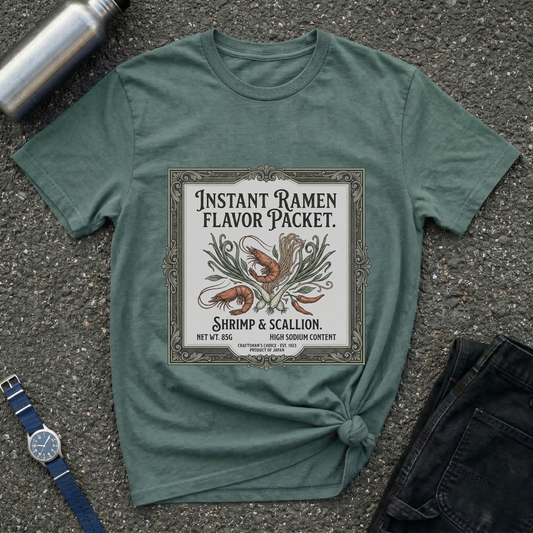 Instant Ramen Flavor Packet Shrimp & Scallion T-Shirt