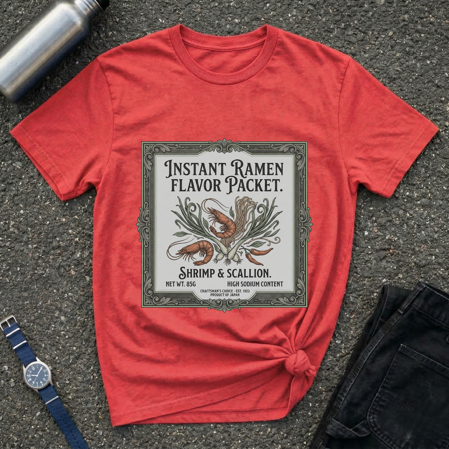 Instant Ramen Flavor Packet Shrimp & Scallion T-Shirt