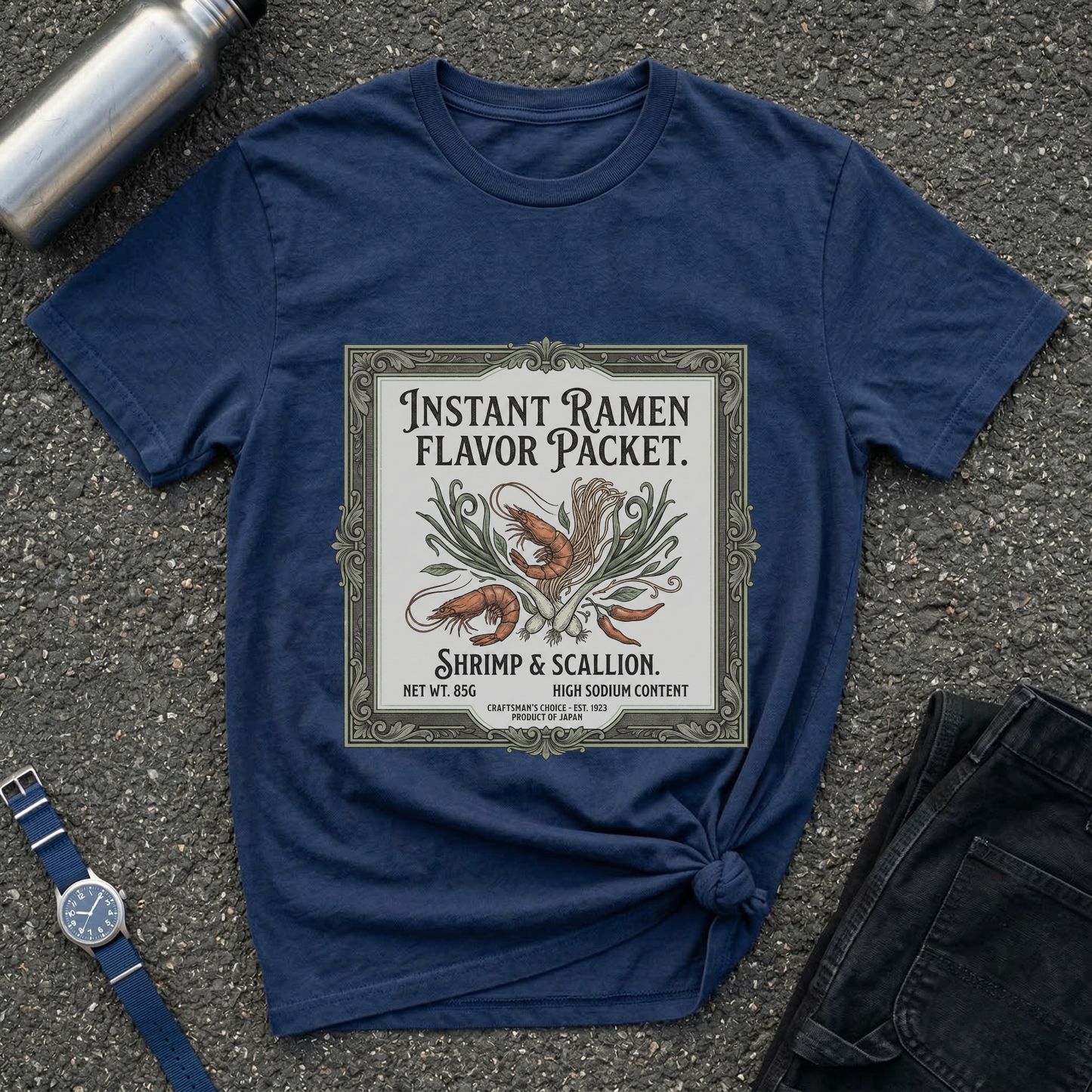 Instant Ramen Flavor Packet Shrimp & Scallion T-Shirt