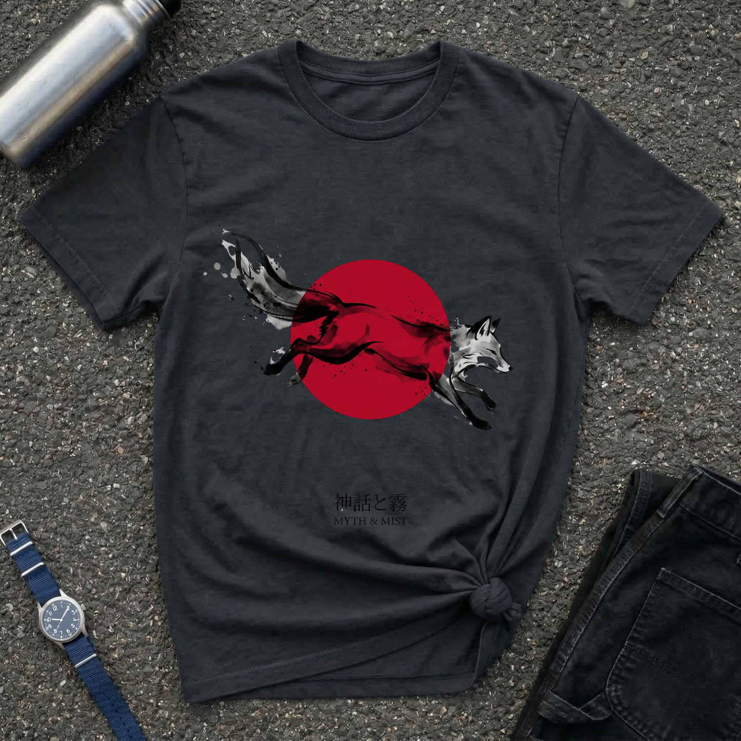 Fox & Rising Sun T-Shirt