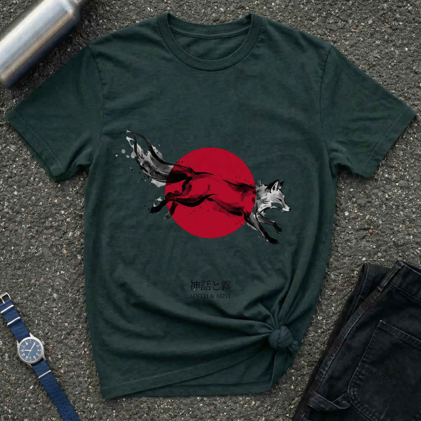 Fox & Rising Sun T-Shirt