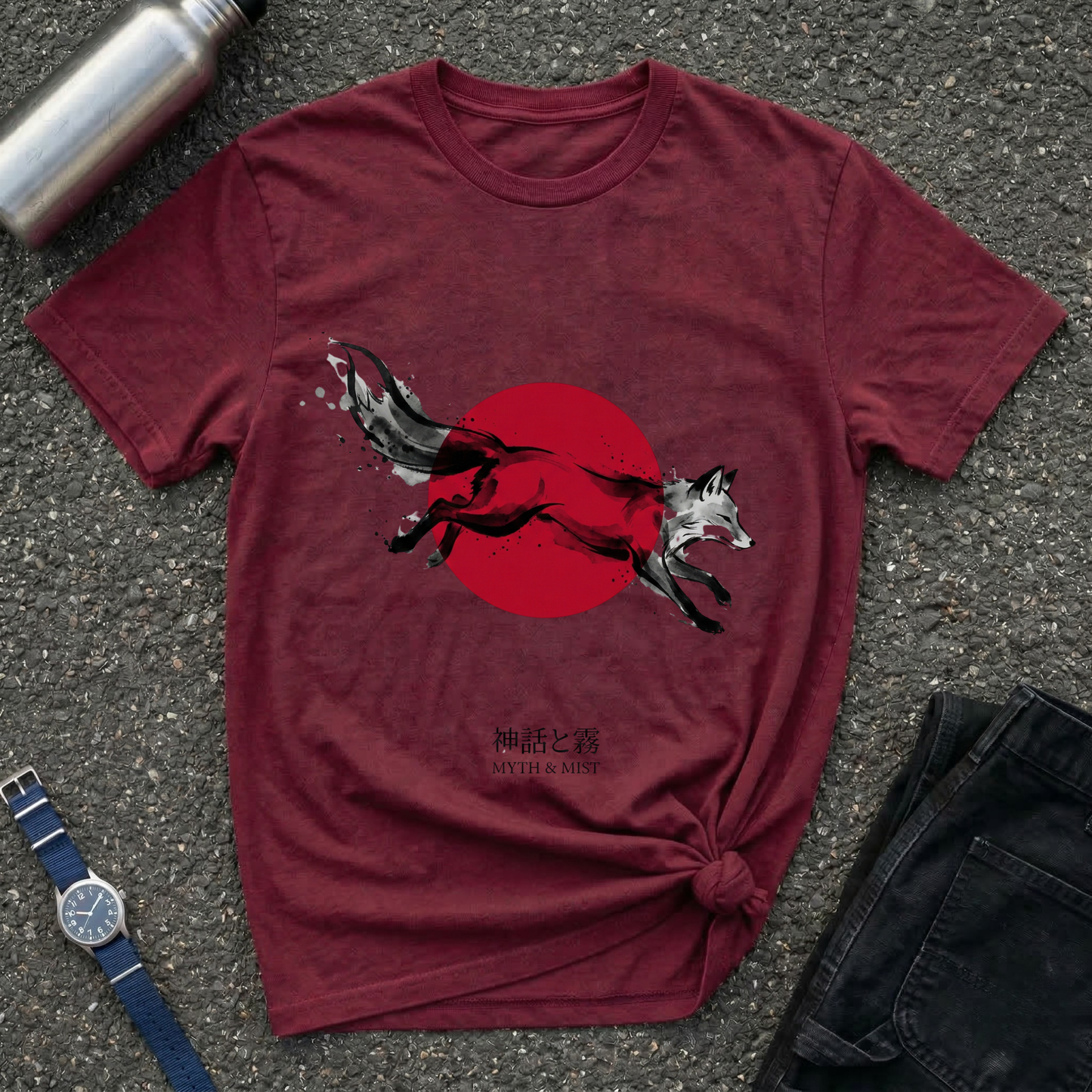 Fox & Rising Sun T-Shirt