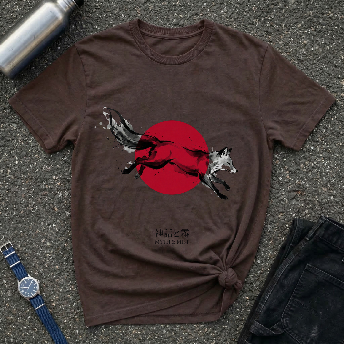 Fox & Rising Sun T-Shirt