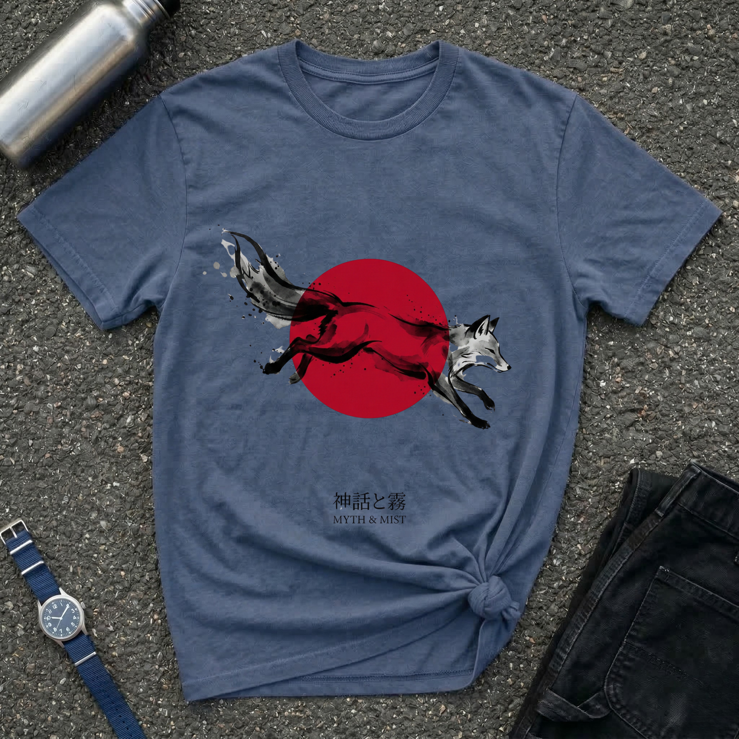 Fox & Rising Sun T-Shirt