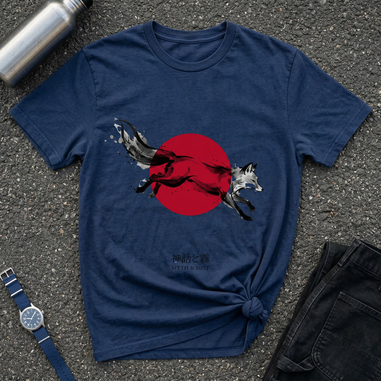 Fox & Rising Sun T-Shirt