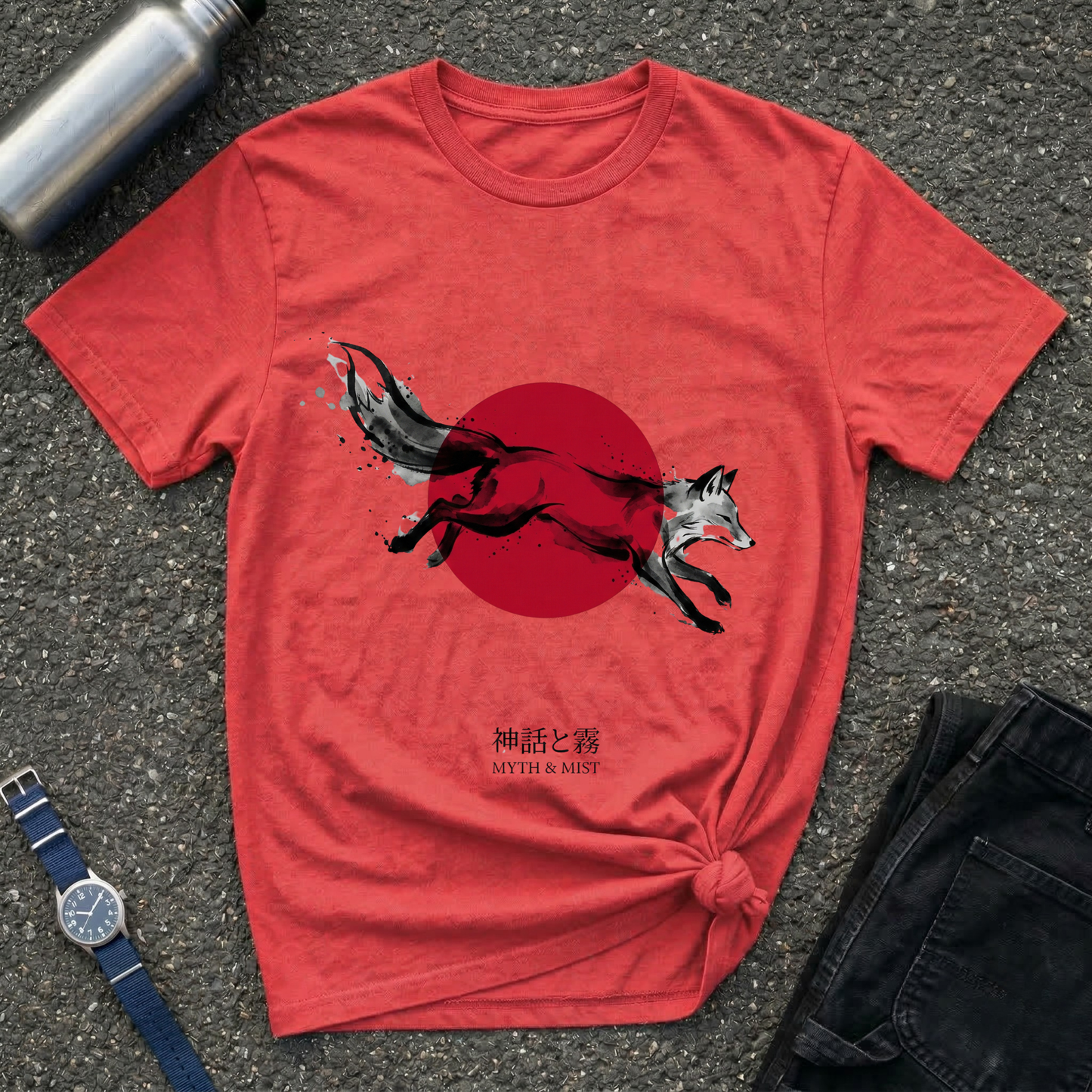 Fox & Rising Sun T-Shirt