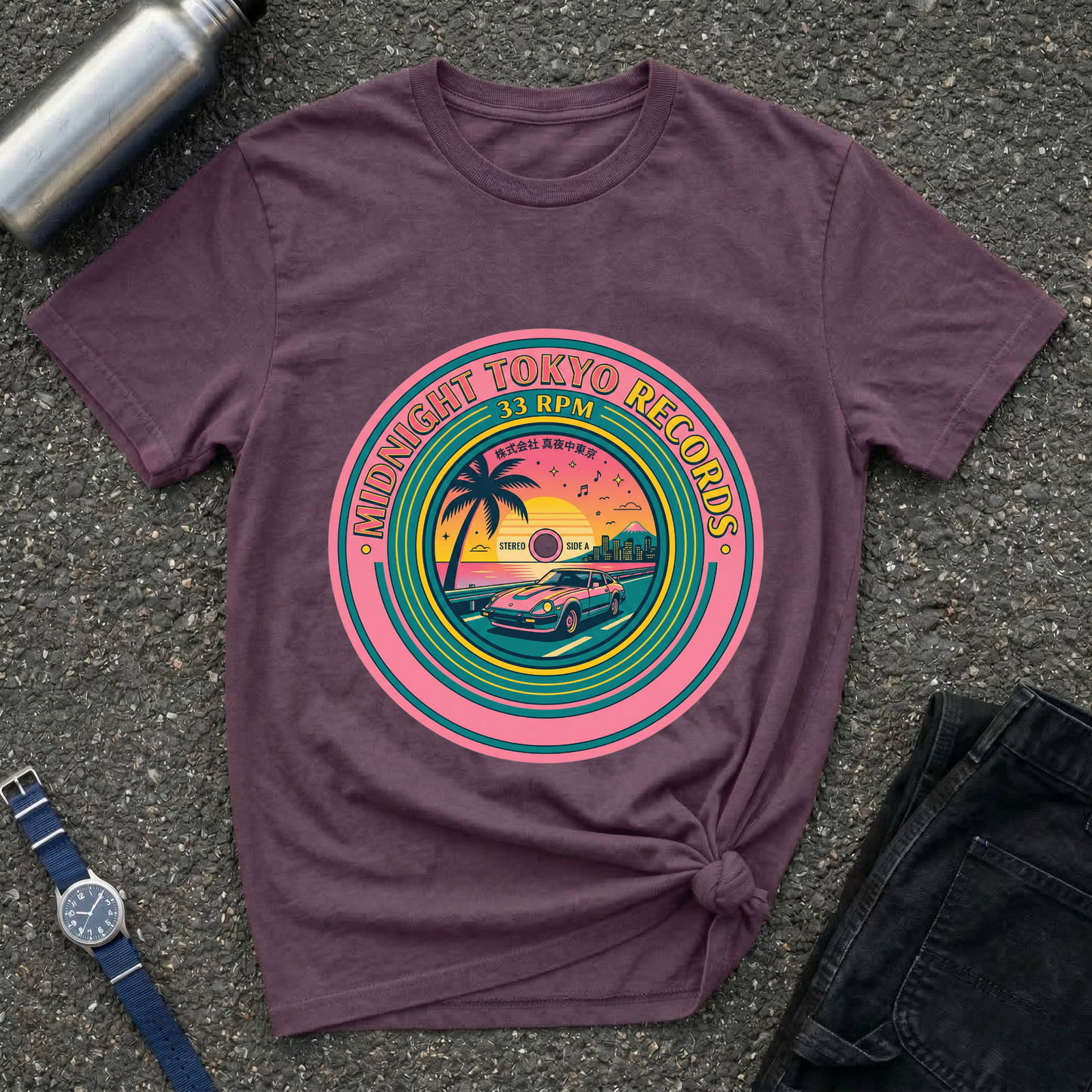 Sunset Surf Vintage T-Shirt