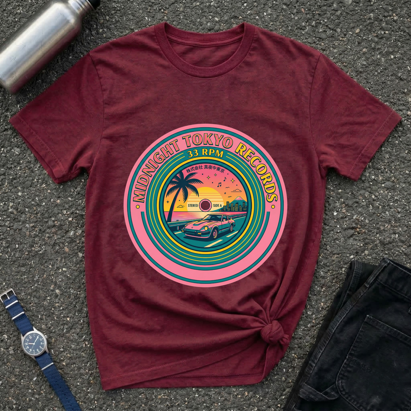 Sunset Surf Vintage T-Shirt