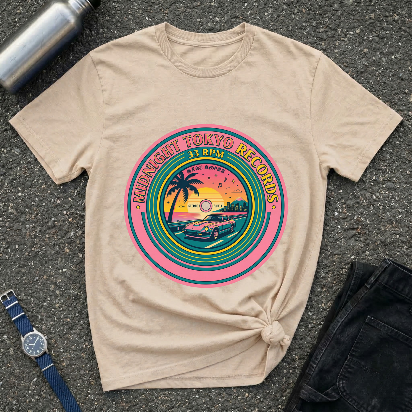 Sunset Surf Vintage T-Shirt