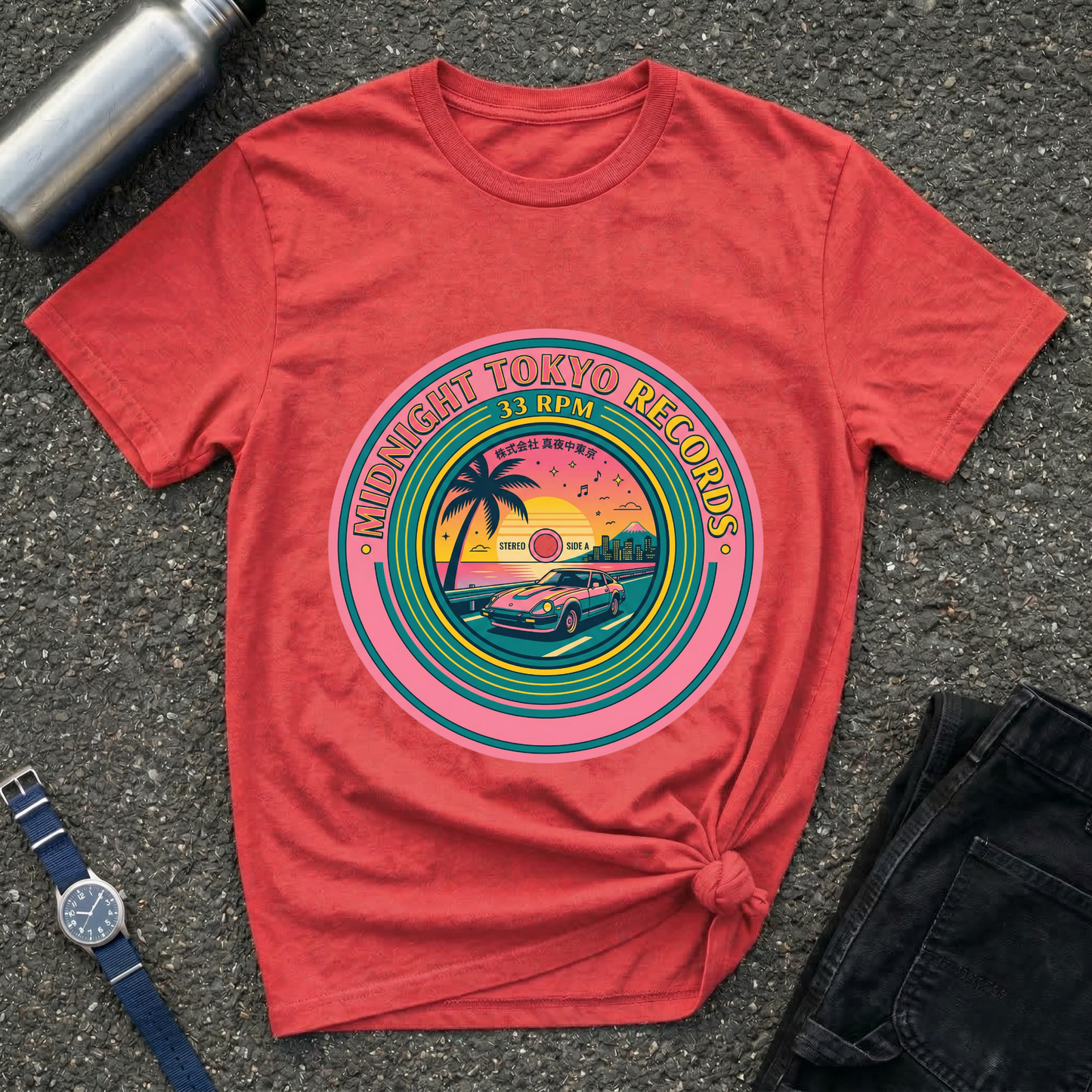 Sunset Surf Vintage T-Shirt