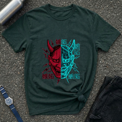 Oni Split Mask T-Shirt