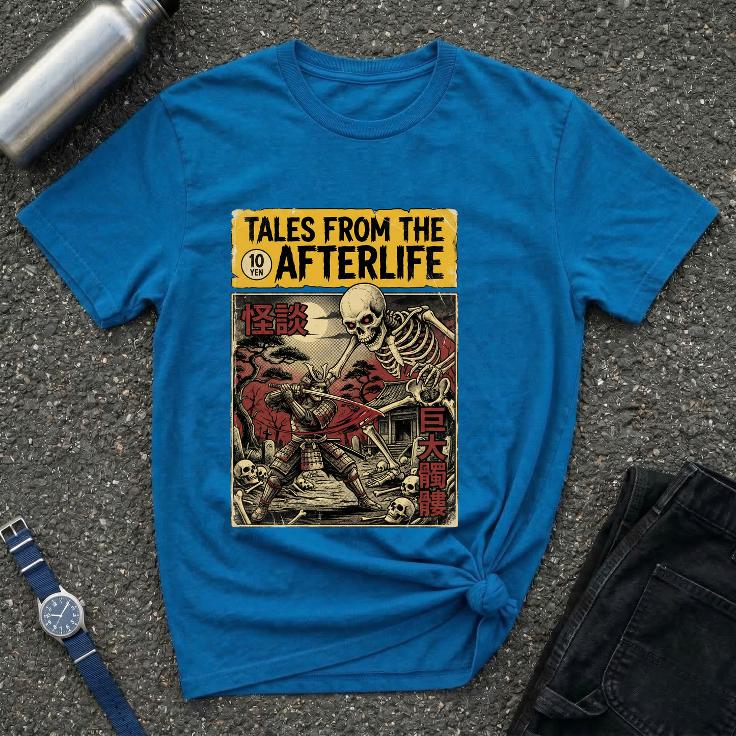 "Tales From the Afterlife" Vintage Horror Comic Skeleton T-Shirt