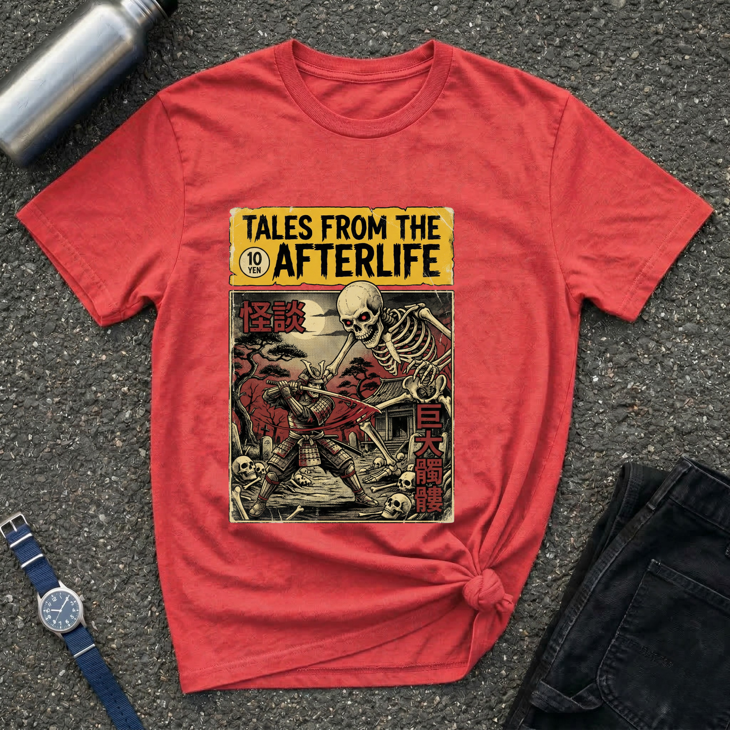 "Tales From the Afterlife" Vintage Horror Comic Skeleton T-Shirt